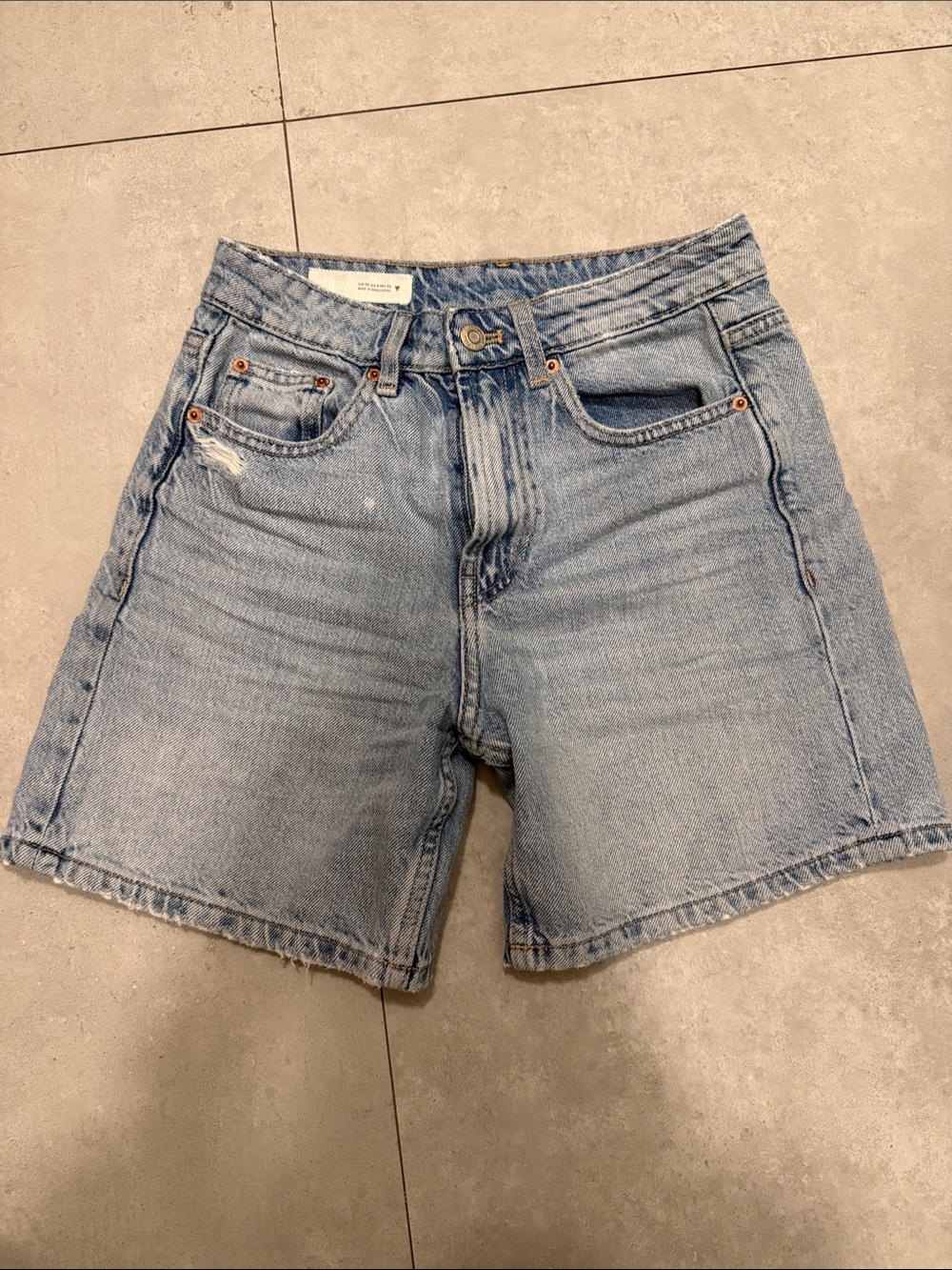 Zara Light Blue Denim Jean Shorts